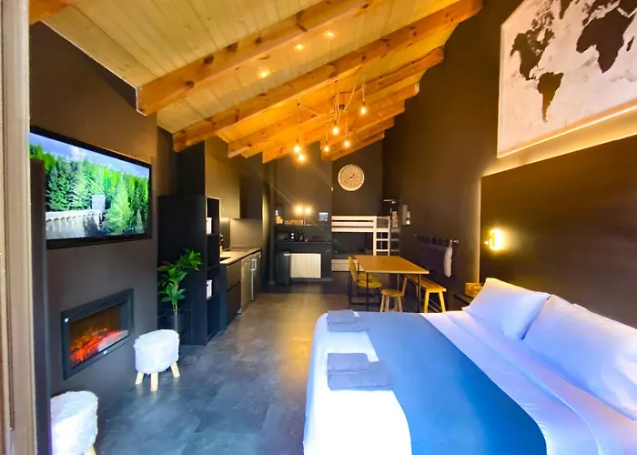 Modern Black Studio Penthouse En Valle De Incles - Parking Gratis L By Bonesvacances